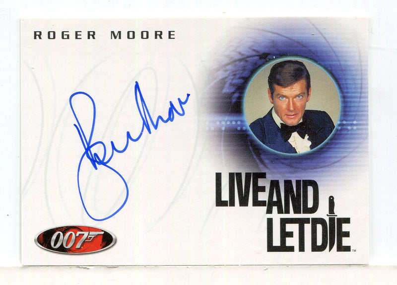 James Bond A29 The Quotable James Bond Roger Moore Autograph Card