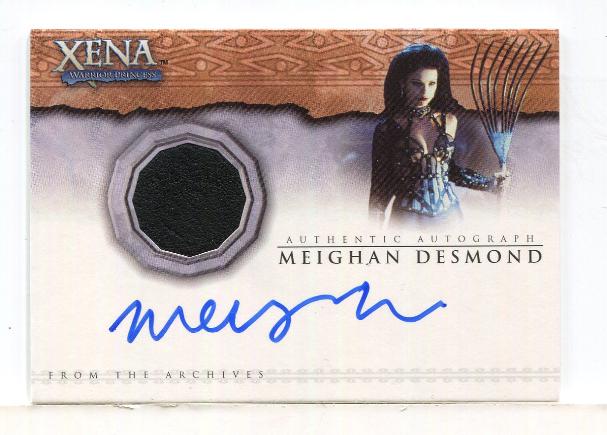 Xena Beauty and Brawn Meighan Desmond Autograph Costume Card AC3 - TvMovieCards.com