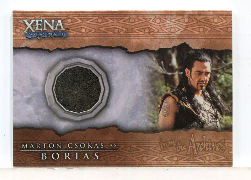 Xena Beauty and Brawn Marton Csokas as Borias Costume Card C10