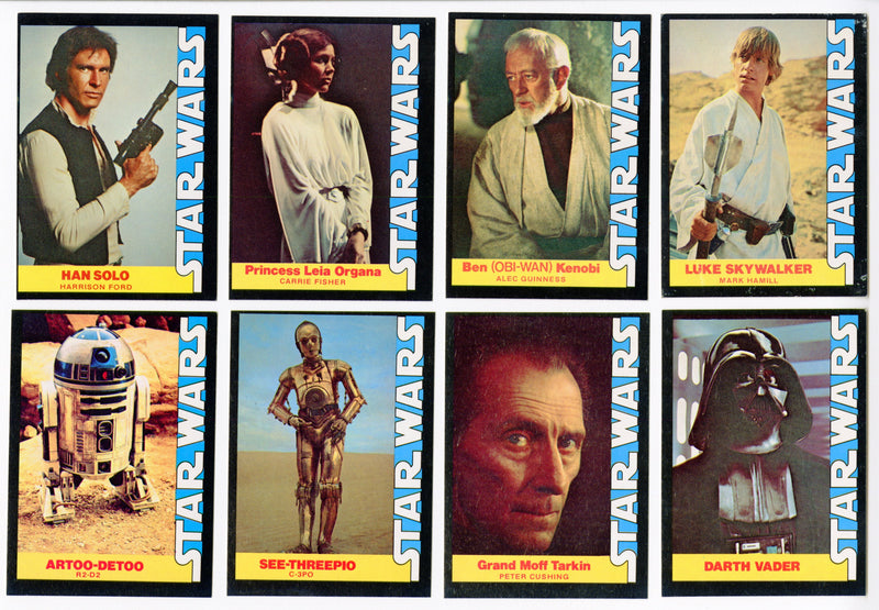 Star Wars 1977 Wonder Bread Vintage Trading Card Set 16 Cards