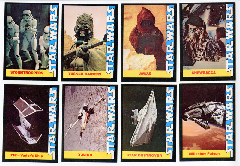 Star Wars 1977 Wonder Bread Vintage Trading Card Set 16 Cards