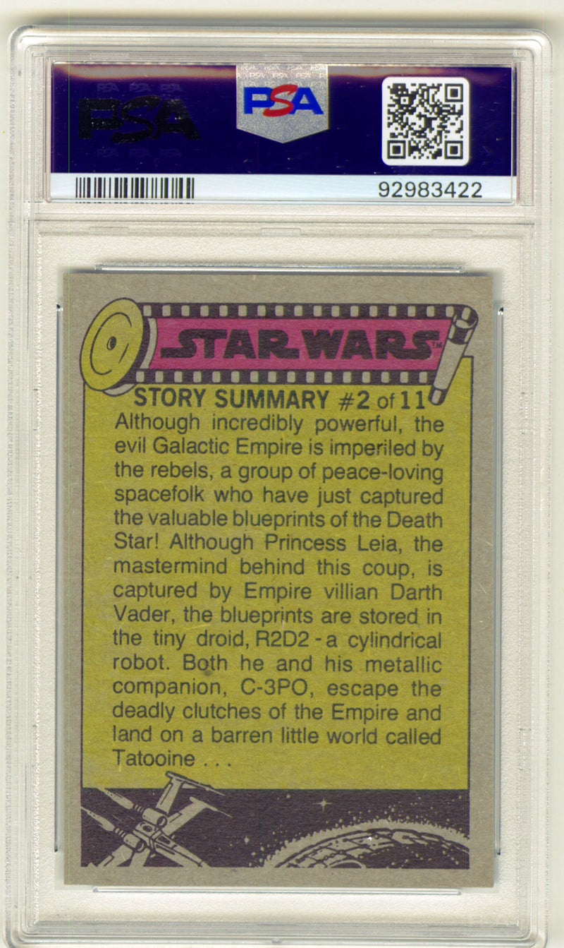 1977 Star Wars Han and Chewie Shoot It Out! #44 Trading Card PSA 8 NM-MT