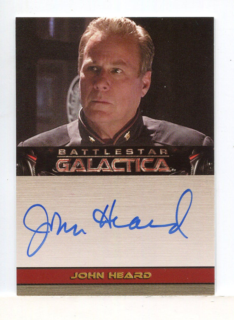 Battlestar Galactica Season Two John Heard Autograph Card