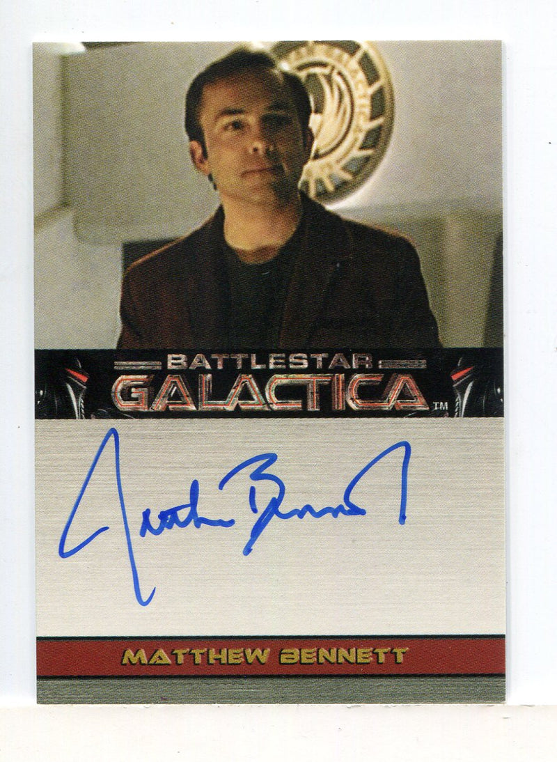 Battlestar Galactica Premiere Edition Matthew Bennett Autograph Card