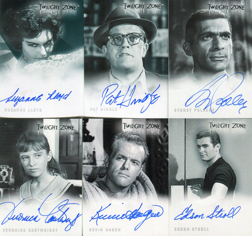 Twilight Zone Autograph Card Lot 6 Autograph Cards Rittenhouse - TvMovieCards.com