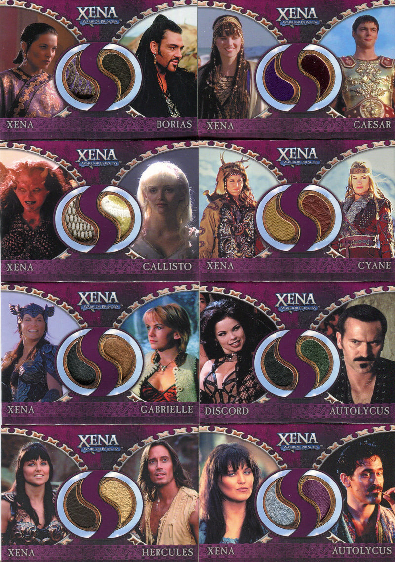 Xena Dangerous Liaisons Double Costume Card Set 12 Cards DC1 thru DC12
