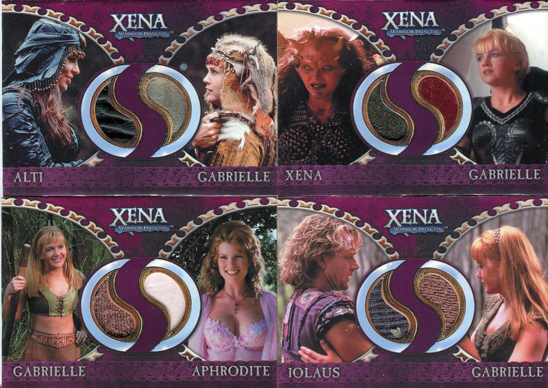 Xena Dangerous Liaisons Double Costume Card Set 12 Cards DC1 thru DC12