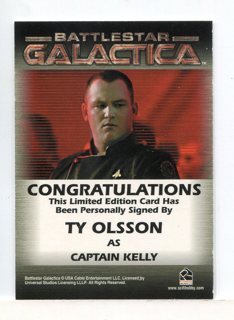 Battlestar Galactica Premiere Edition Ty Olsson Autograph Card