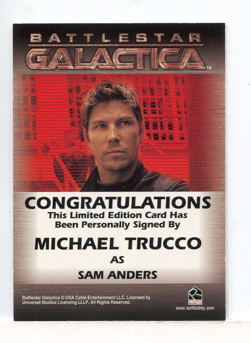 Battlestar Galactica Season Two Michael Trucco Autograph Card