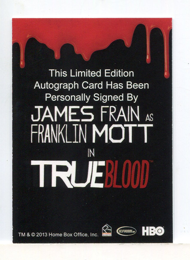 True Blood Season 6 James Frain Autograph Card