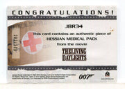 James Bond Archives 2014 Edition Hessian Medical Pack Relic Card JBR34 #282/500 - TvMovieCards.com