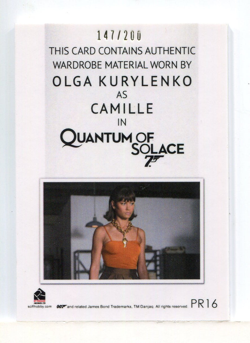 James Bond Archives Spectre Camille's Body Suit Relic Costume Card PR16 #147/200
