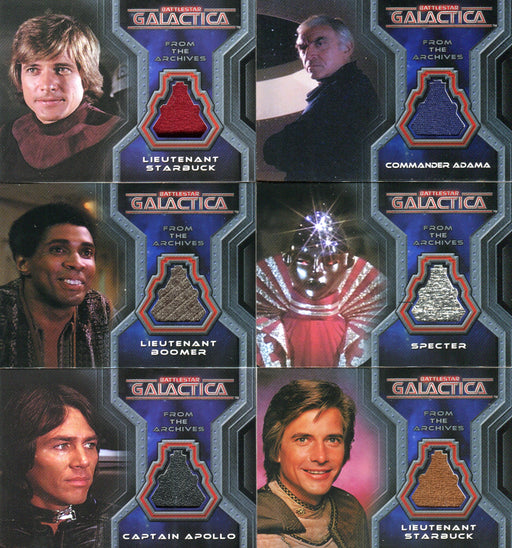 Battlestar Galactica Colonial Warriors Costume Card Lot 6 Cards - TvMovieCards.com