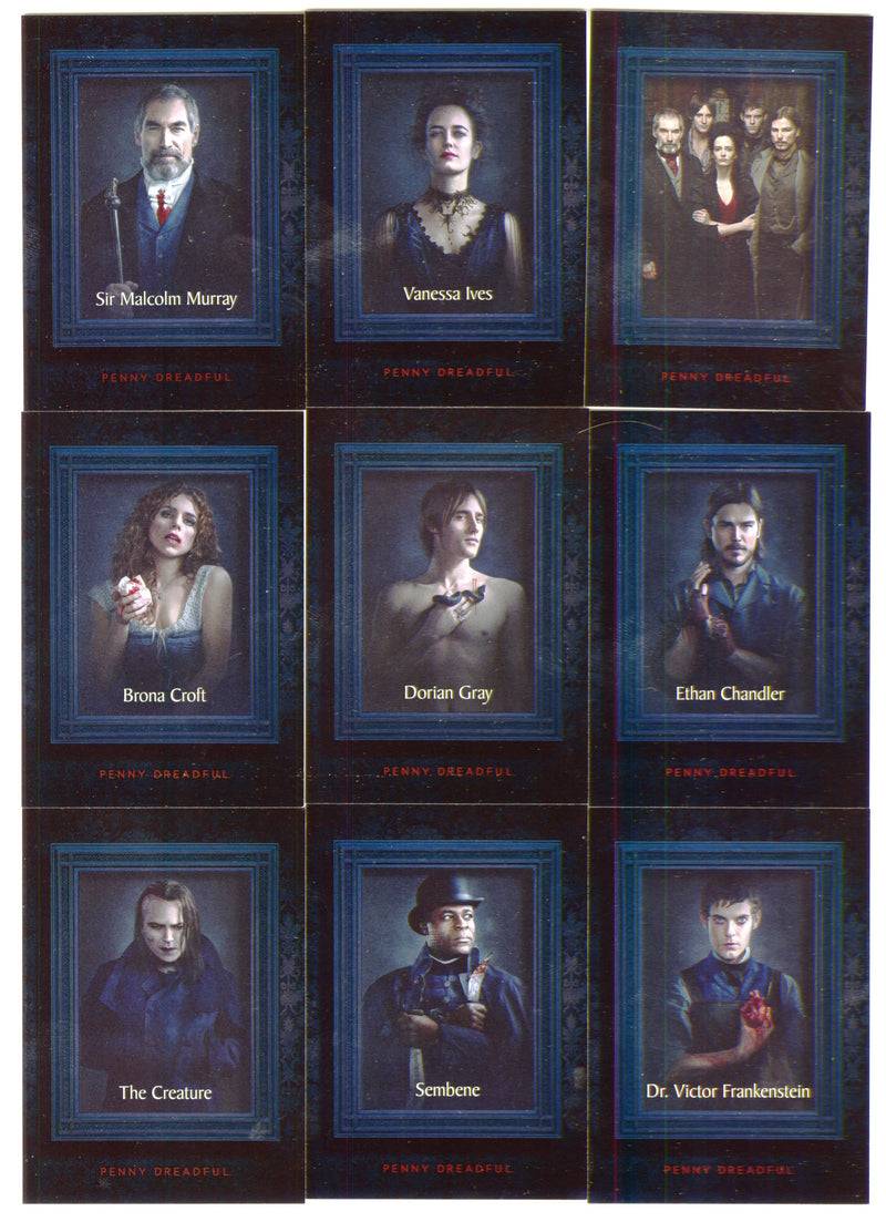 2015 Penny Dreadful Season 1 Foil Character Bios Chase Trading Card Set C1-C9