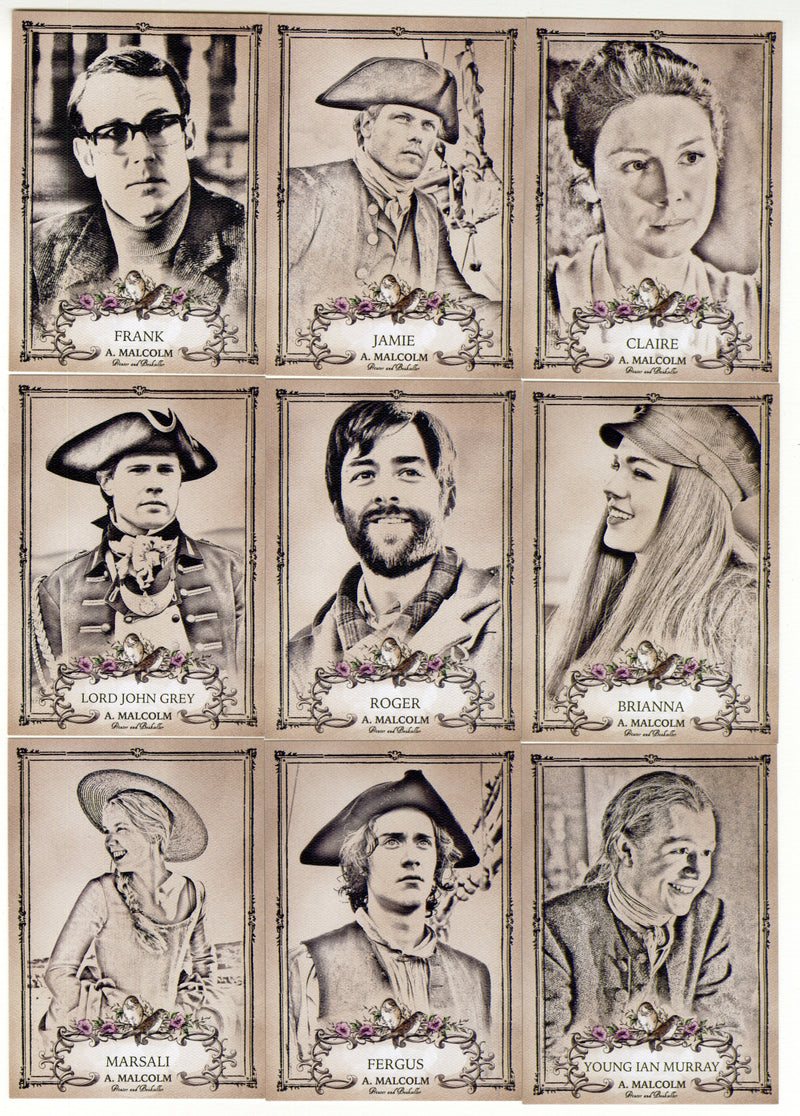 Outlander Season 3 Canvas Parallel Character Card Set C1-C9