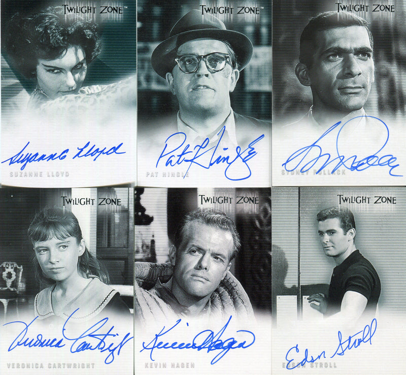 Twilight Zone Autograph Card Lot 6 Autograph Cards Rittenhouse (Copy)