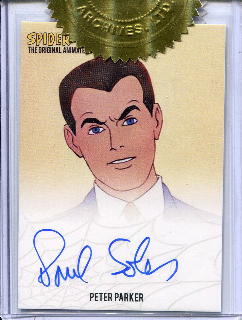 Spider-Man Animated Series Paul Soles Autograph Card & Lenticular Set