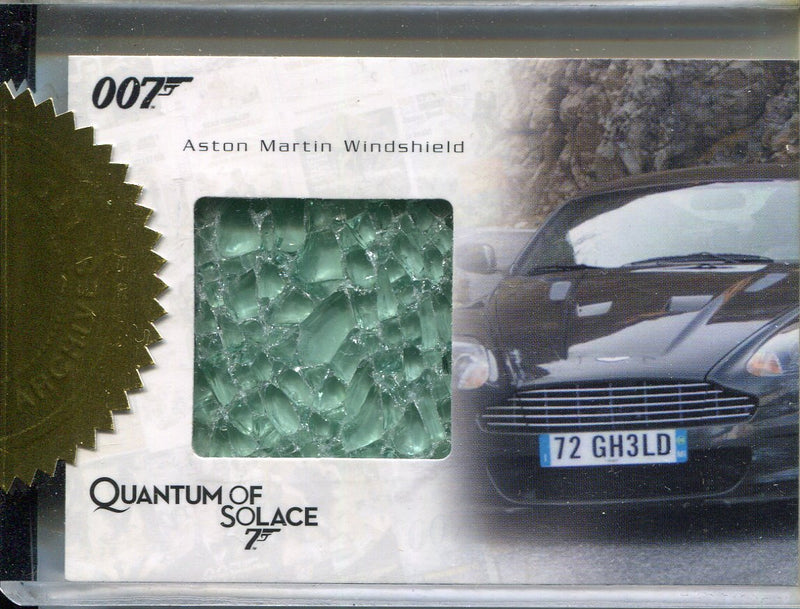 James Bond Archives 2009 Edition Aston Martin Windshield AMR1 Relic Card 575/700