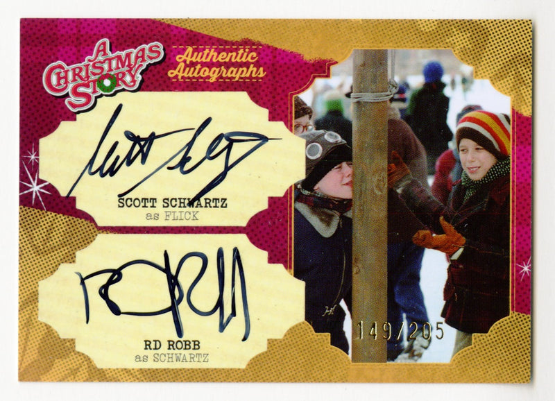 2024 A Christmas Story Dual Autograph Card Scott Scwartz RD Robb SSRR