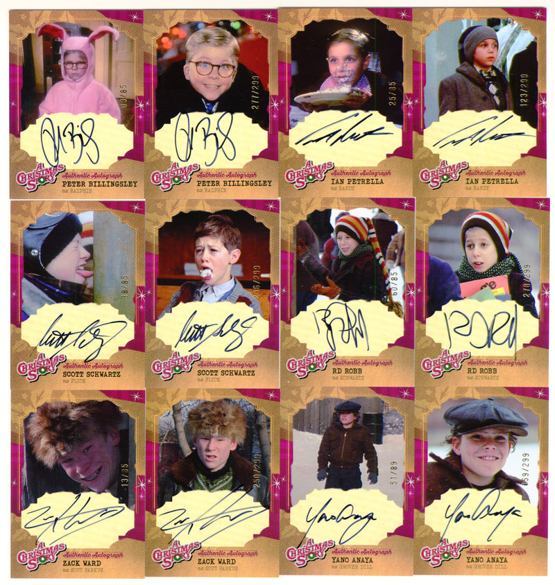 2024 A Christmas Story Complete (23) Autograph / Duals Card Set Ralphie