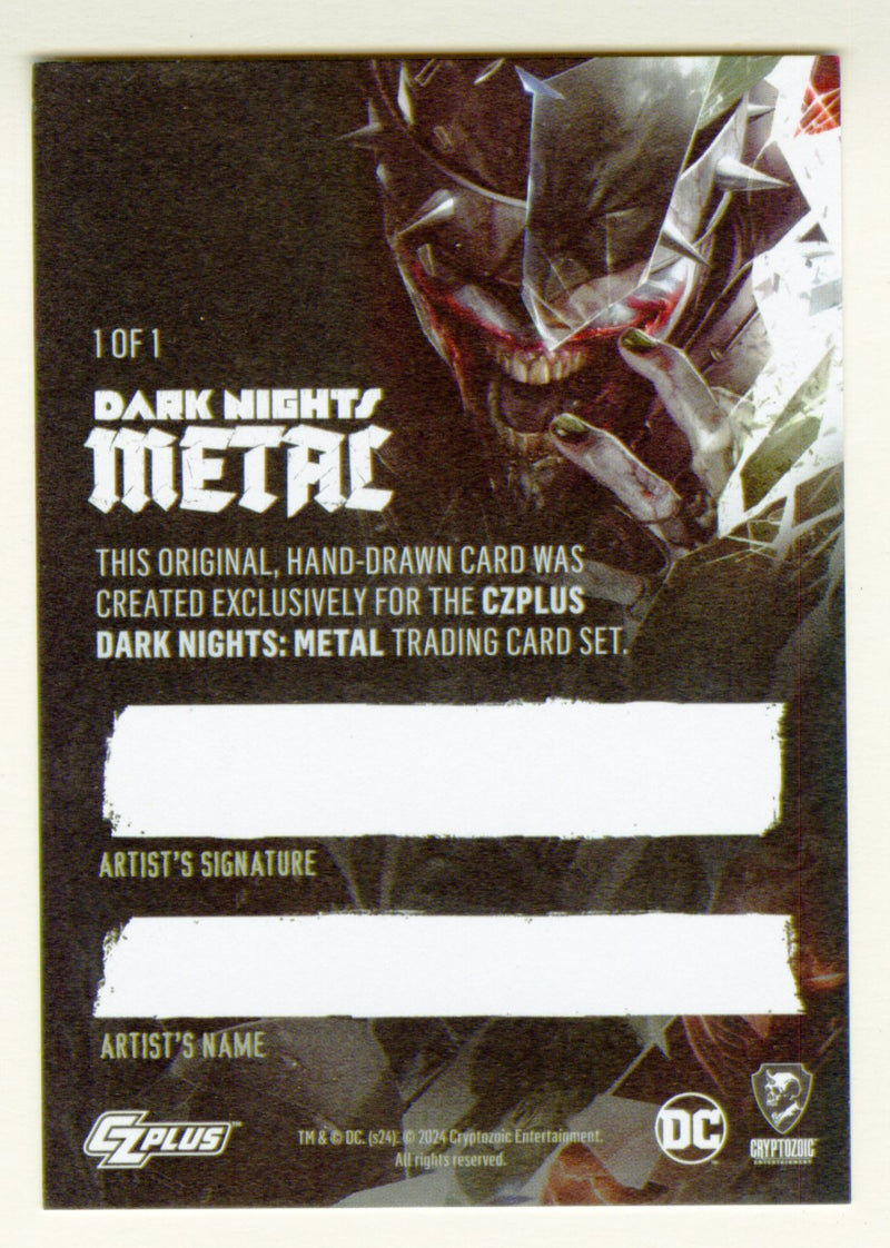 2024 DC Dark Nights Metal Blank Artist Sketch Card Cryptozoic