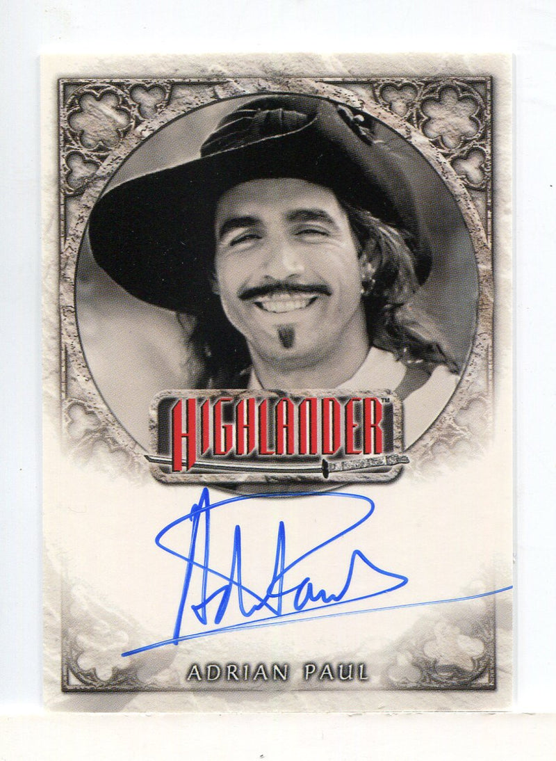 Highlander Adrian Paul as Duncan MacLeod Expansion Autograph Card IA2 - TvMovieCards.com