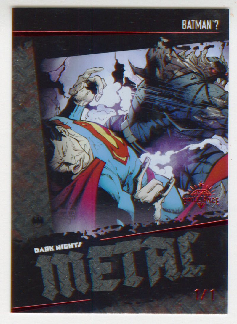 2024 Dark Metal Nights Batman Who Laughs Red Brilliance Card 1/1 #24 Batman?