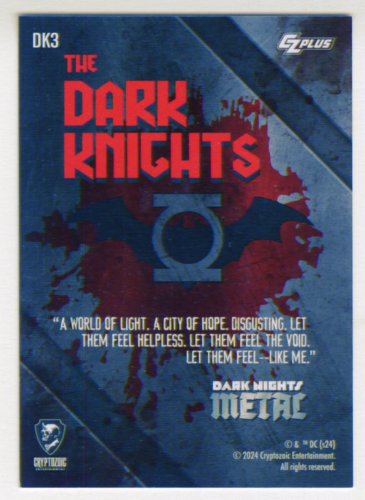 2024 Dark Metal Nights Batman Who Laughs Gold Brilliance Card 1/1 #DK3 Earth - TvMovieCards.com