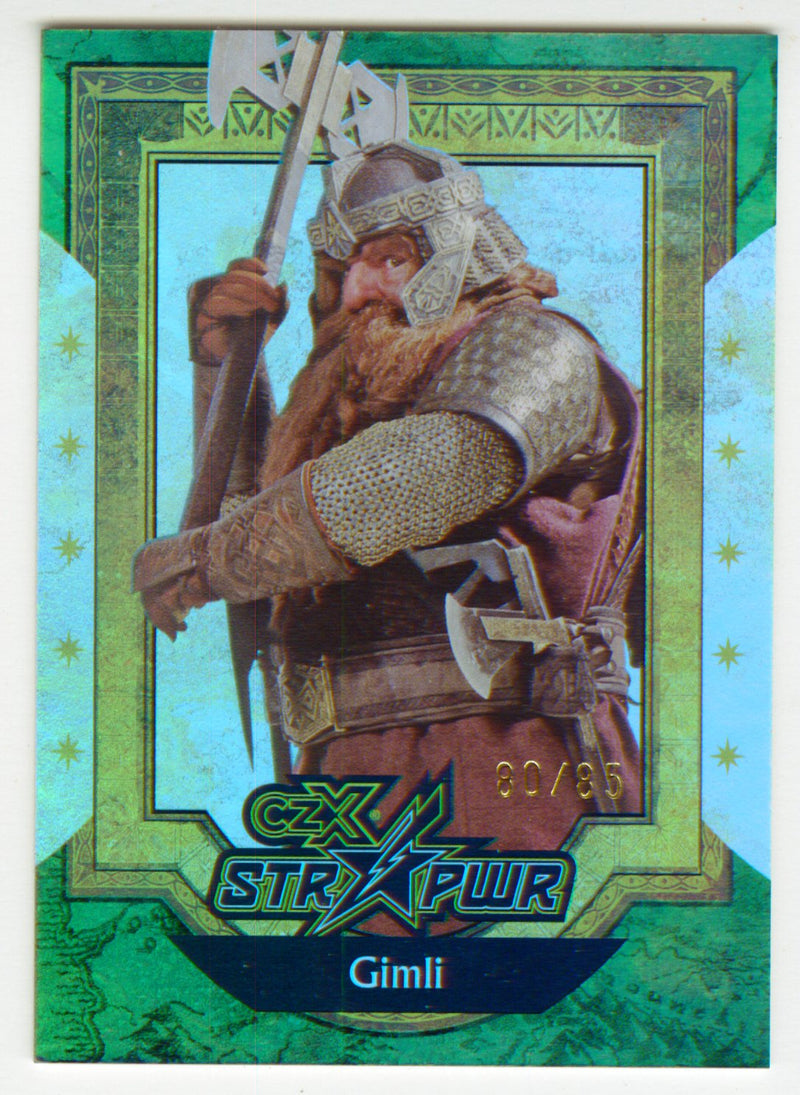 2022 Cryptozoic CZX Middle Earth Green STR PWR S07 Gimli #80/85