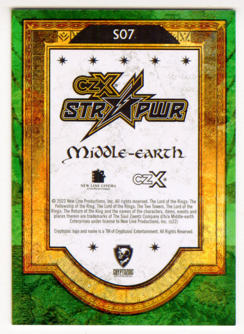 2022 Cryptozoic CZX Middle Earth Green STR PWR S07 Gimli #80/85