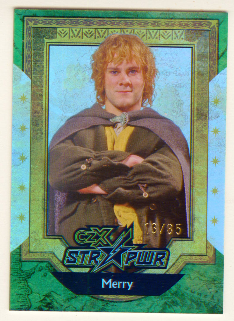 2022 Cryptozoic CZX Middle Earth Green STR PWR S08 Merry #13/85