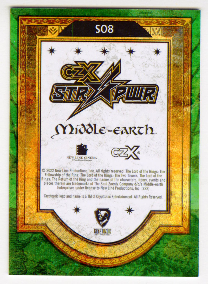 2022 Cryptozoic CZX Middle Earth Green STR PWR S08 Merry #13/85