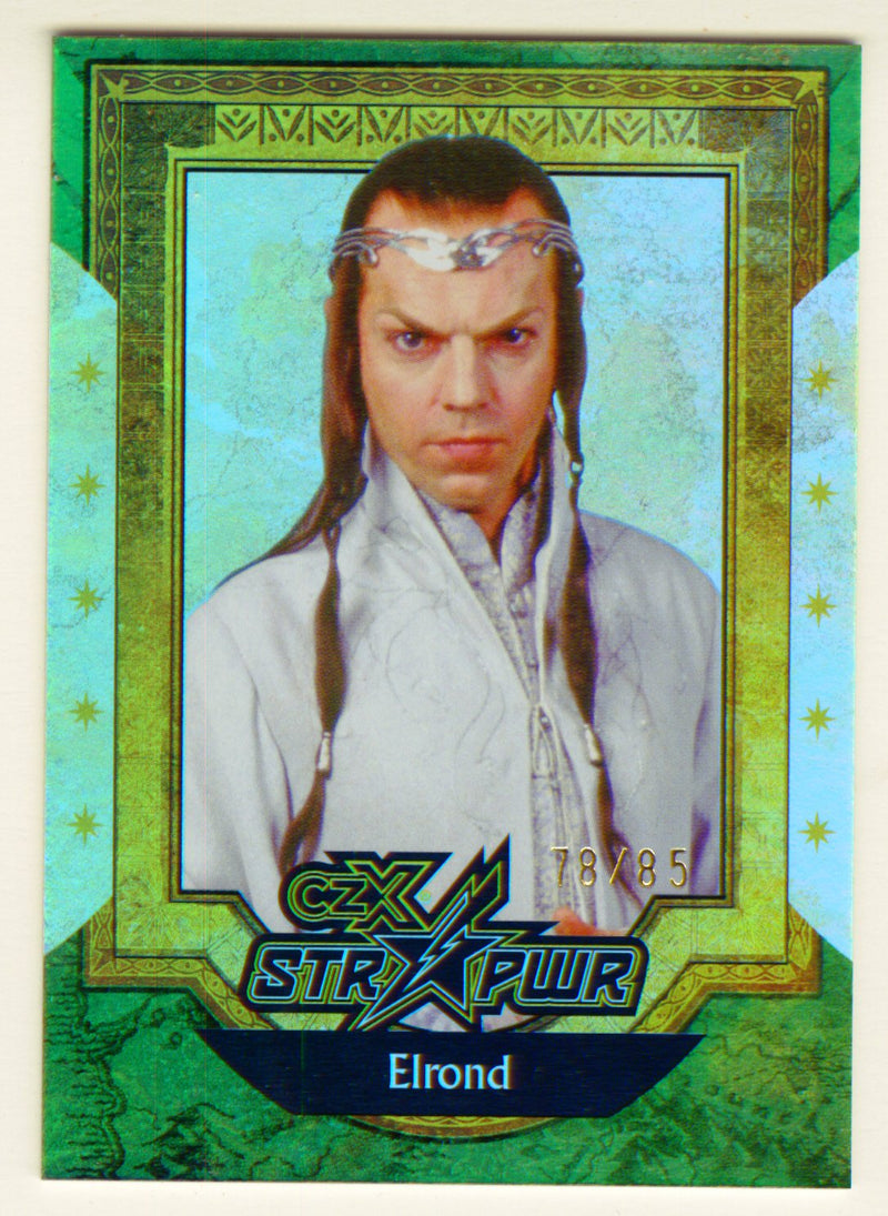 2022 Cryptozoic CZX Middle Earth Green STR PWR S14 Elrond #78/85