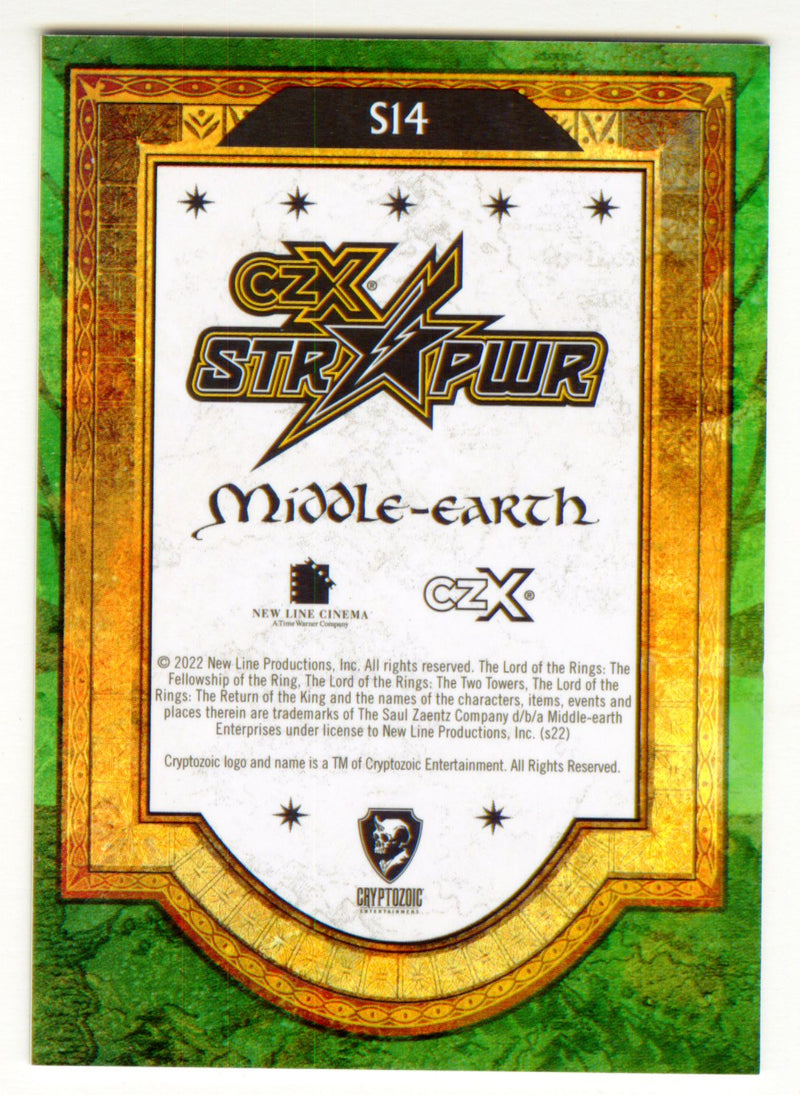 2022 Cryptozoic CZX Middle Earth Green STR PWR S14 Elrond #78/85
