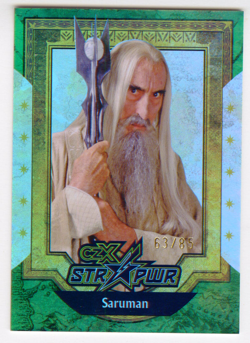 2022 Cryptozoic CZX Middle Earth Green STR PWR S15 Saruman #63/85