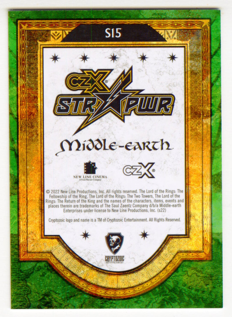 2022 Cryptozoic CZX Middle Earth Green STR PWR S15 Saruman #63/85
