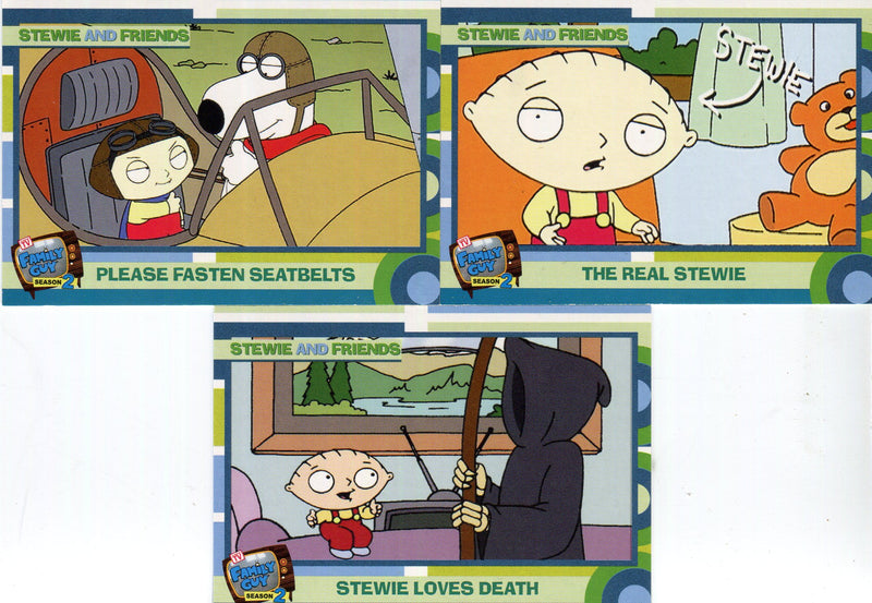 Family Guy Season 2 Box Loader Chase Card Set BL1 - BL3 Inkworks 2006