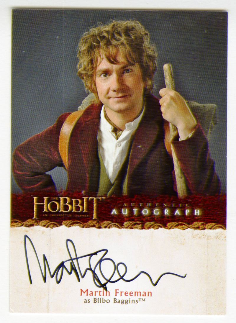 Hobbit An Unexpected Journey Martin Freeman Bilbo Baggins Autograph Card A17
