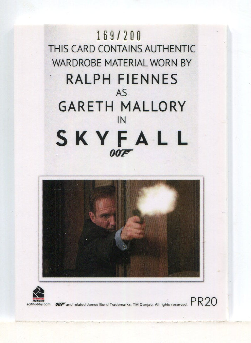 James Bond Archives Spectre Gareth Mallory Relic Costume Card PR20 #169/200