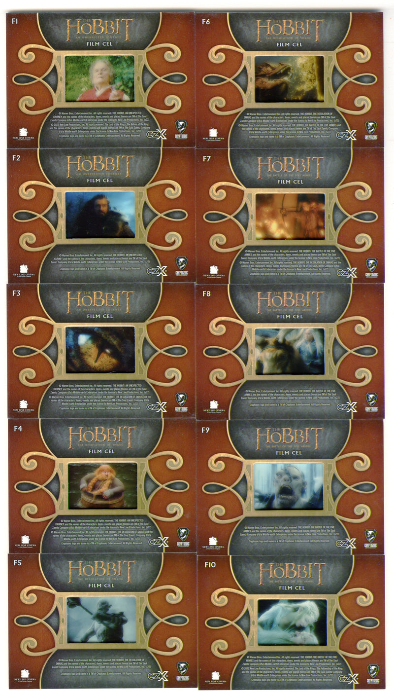 2022 Cryptozoic CZX Middle Earth Film Cel Trading Card Set F1-F19 - TvMovieCards.com