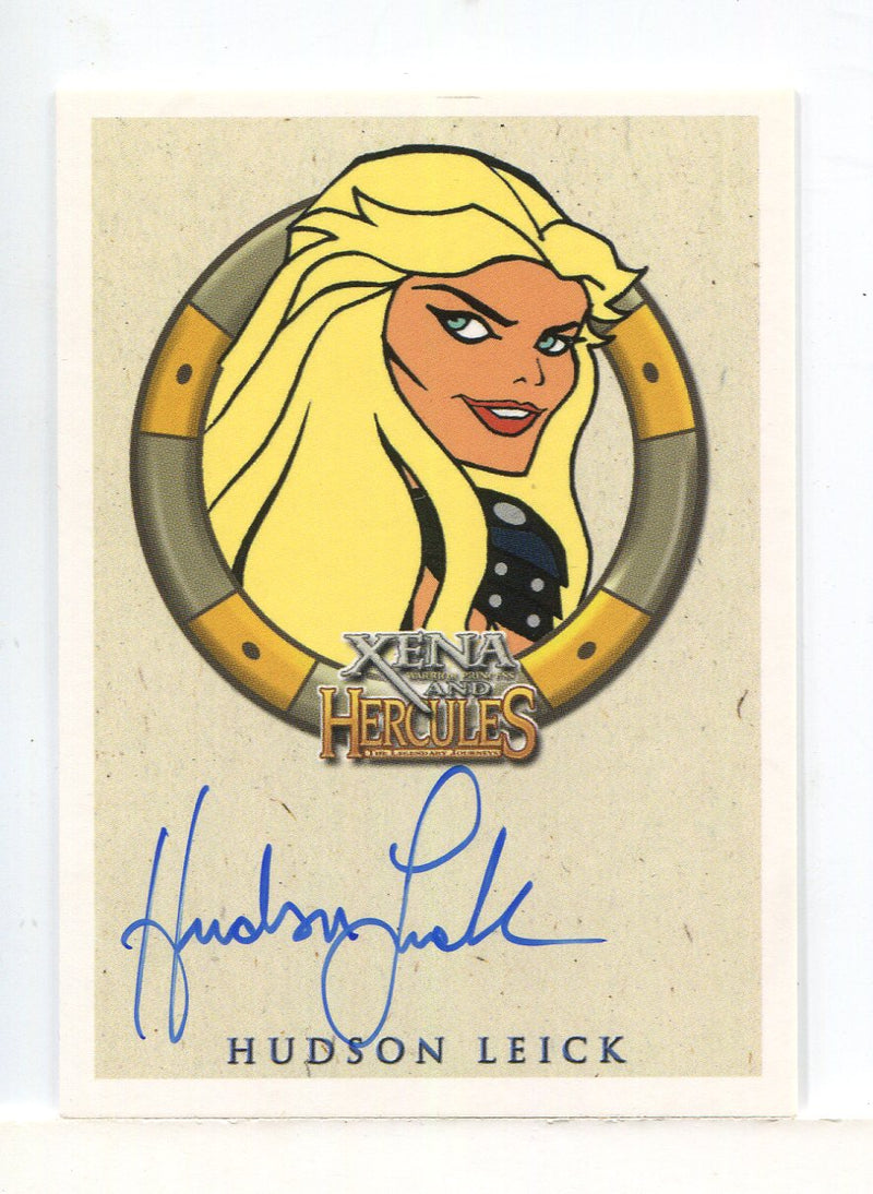 Xena & Hercules Animated Adventures Hudson Leick Callisto Autograph Card - TvMovieCards.com