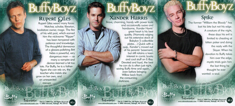 Buffy The Vampire Slayer Season Six Box Loader Chase Card Set BL-1 - BL-3 - TvMovieCards.com