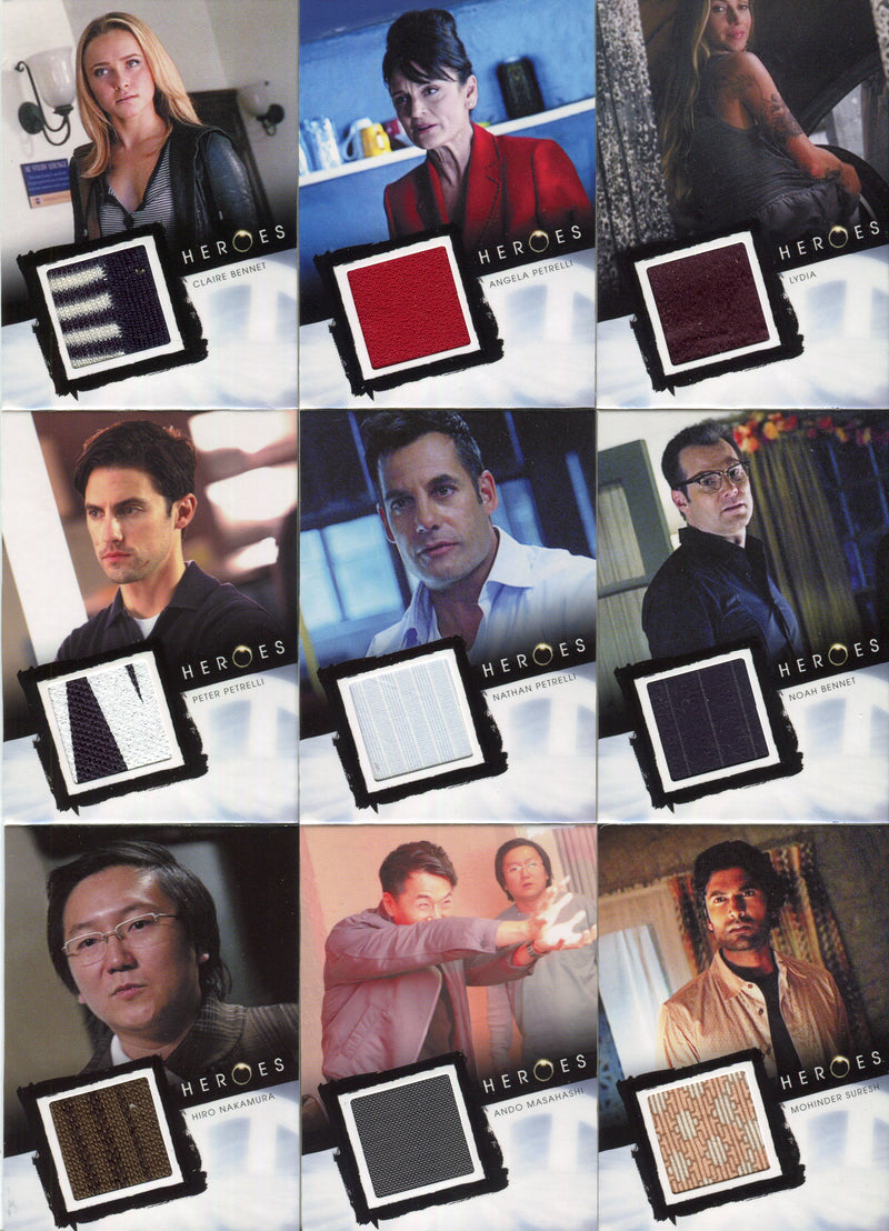 Heroes Archives Costume Card Set 15 Cards Rittenhouse 2010 Hayden Panettiere