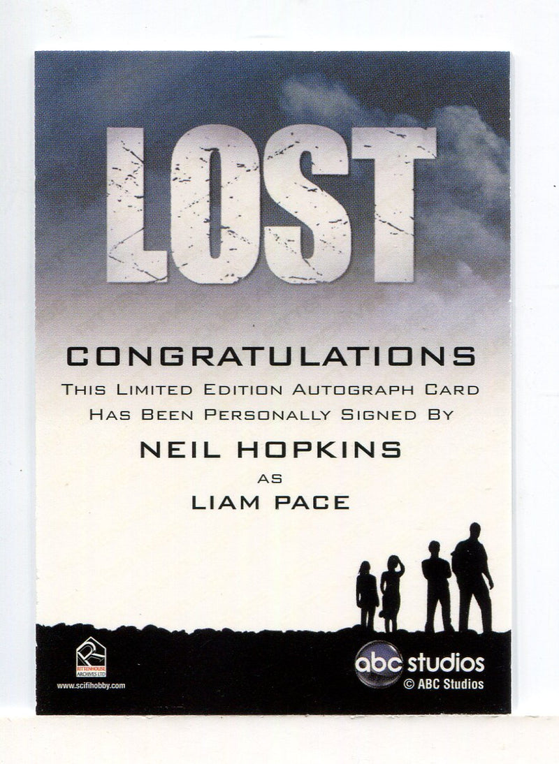 Lost Archives 2010 Neil Hopkins as Liam Pace Autograph Card