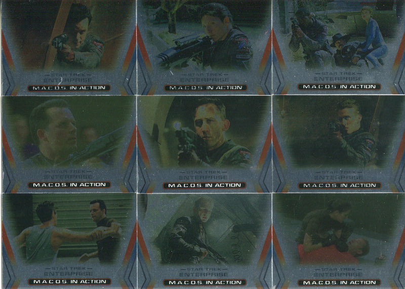 Star Trek Enterprise Season 3 M.A.C.O.S. Foil Chase Card Set M1 - M9 2004