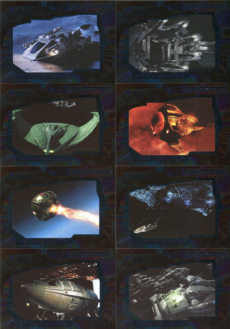 Star Trek Enterprise Season 2 22nd Century Vehicles Chase Card Set V1 - V12
