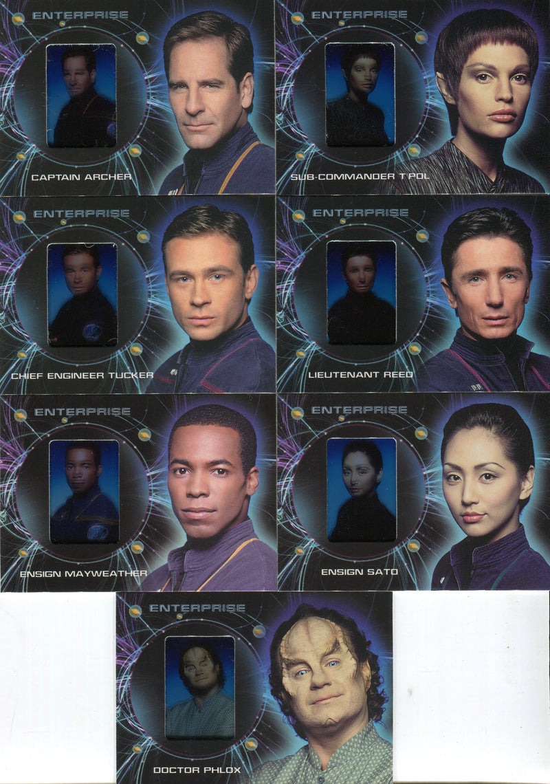 Star Trek Enterprise Season 2 Gallery Film Cell Chase Card Set G1 - G7 2003