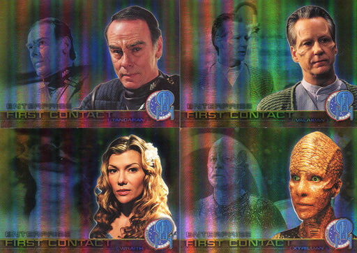 Star Trek Enterprise Season 1 First Contact Foil Chase Card Set F1 - F12 2000 - TvMovieCards.com