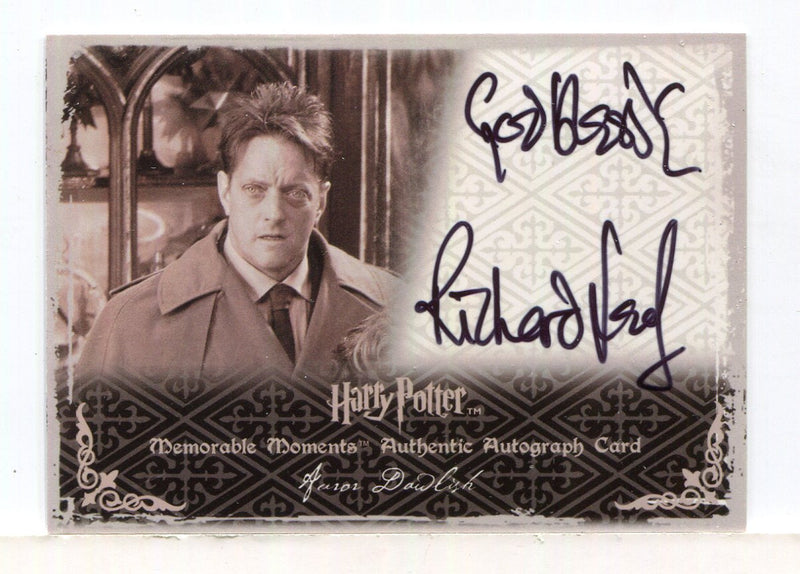 Harry Potter Memorable Moments 2 Richard Leaf Autograph Card