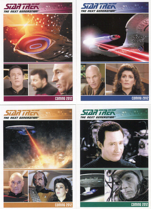 Star Trek TNG Complete The Next Generation Series 2 Promo Card Set P1 P2 P3 P4 - TvMovieCards.com